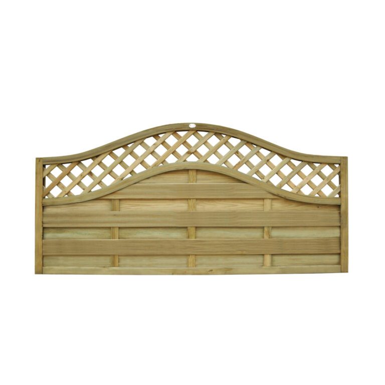 5013053179765 1 1.8m x 0.9m Pressure Treated Decorative Europa Prague Fence Panel Pack of 4.jpg